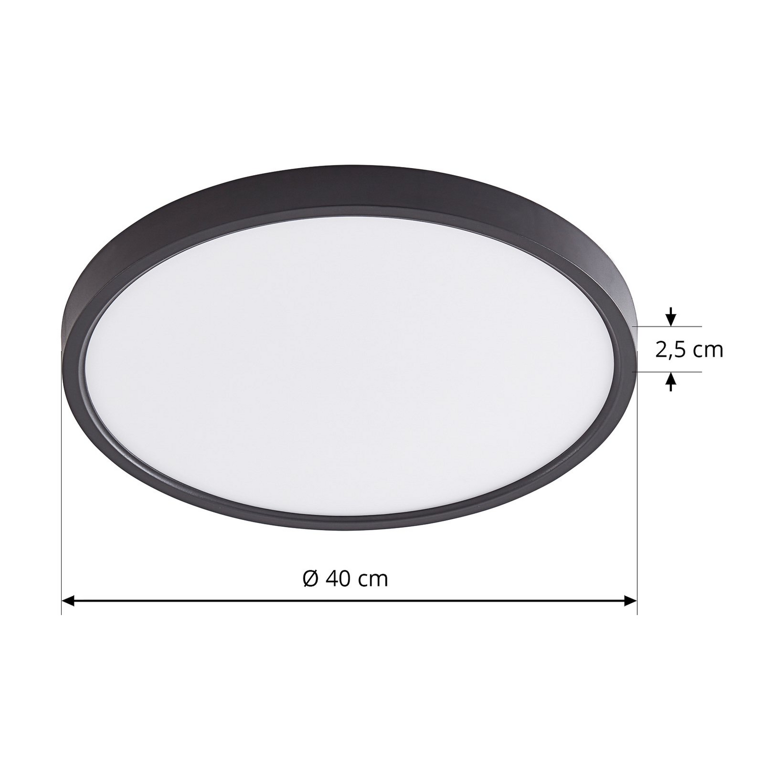 B-Ware Lindby Deckenleuchte Deckenlampe Led Pravin Schwarz Warmweiß Leuchtmittel Inklus