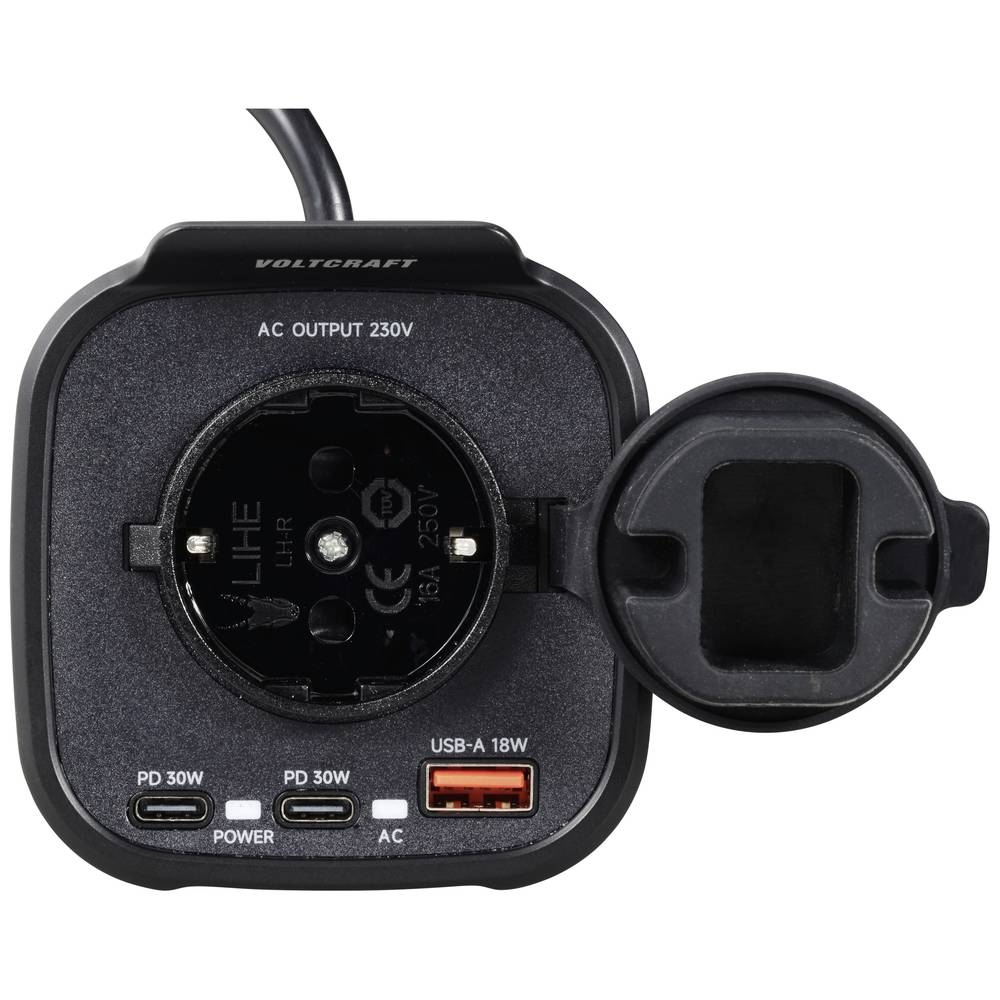 B-Ware Voltcraft Wechselrichter Msw 150 12 Car Dosenform Für Getränkehalter