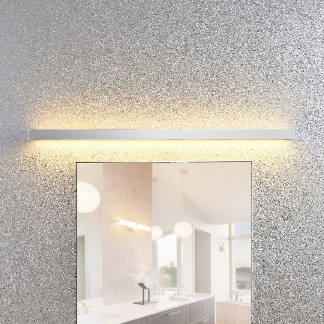 Lindby Layan LED-Bad-Wandleuchte Wandleuchte Lampe Badezimmerlampe chrom 120 cm