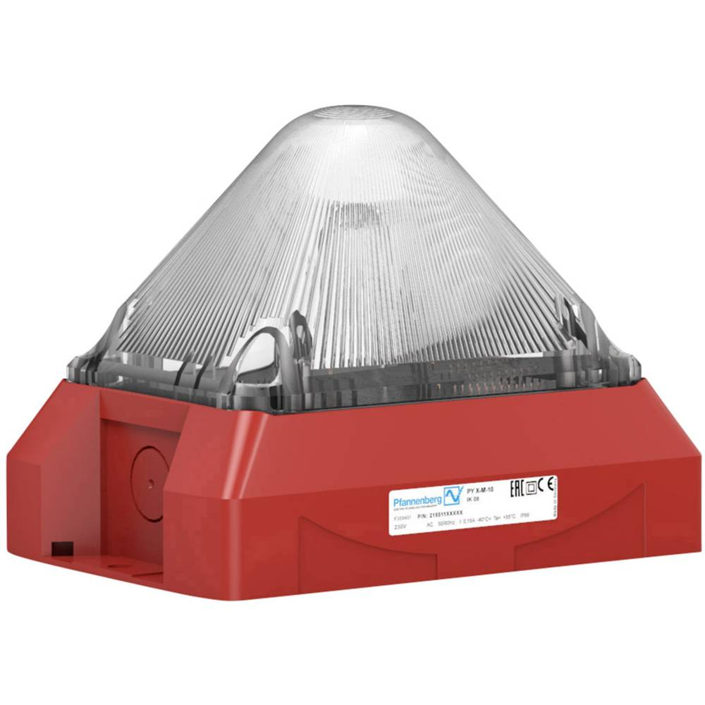 Émetteur de signal lumineux clignotant Pfannenberg de qualité B Py Xm 10 Ssm 24 Vdc Cl Ral3000