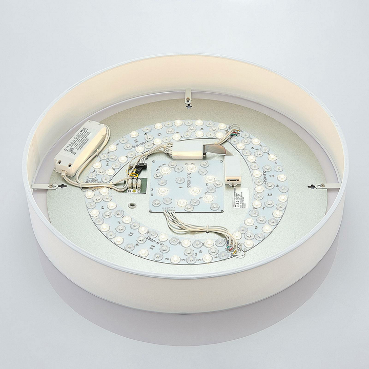 Lucande LED-RGB-Deckenlampe Ajai Deckenleuchte Lampe Leuchte 36 W Textil weiß154
