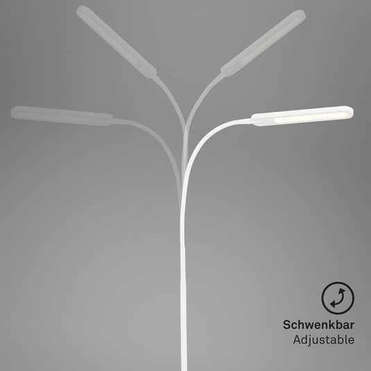 B-Ware Briloner Stehleuchte Standlampe Led Servo Dimmbar Cct Weiß Touchdimmer