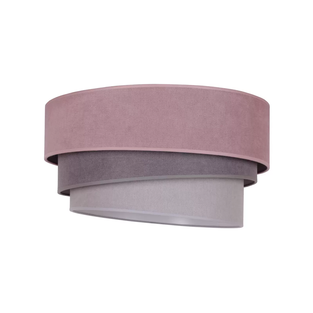 Euluna Deckenlampe Pastell Trio Deckenleuchte Leuchte Ø 60cm pink grau hellgrau