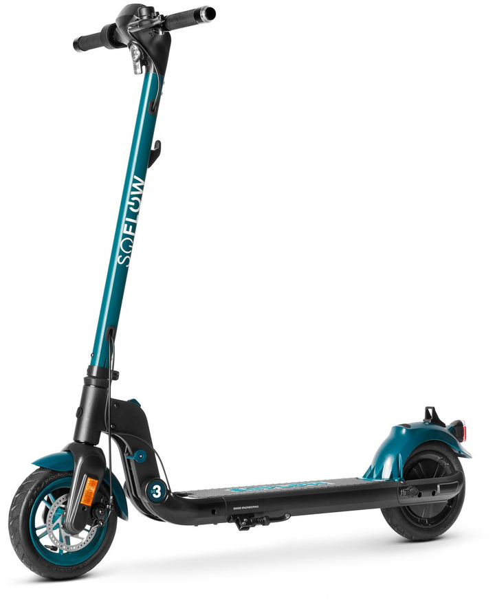 SOFLOW SO3 7.8 AH Gen 2 Blinker E-Scooter 8,5 Zoll Grün Schwarz DEFEKTWARE