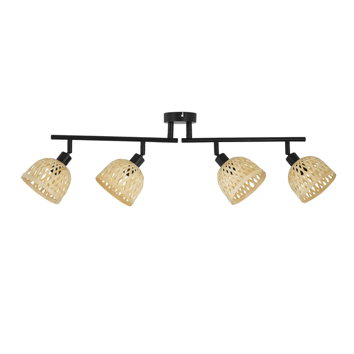 Lindby Youstin Bambus Deckenspot Deckenlampe Deckenleuchte Lampe Leuchte Spot B-Ware