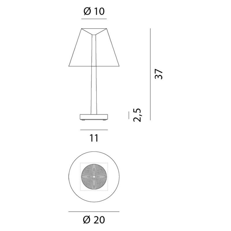 Rotaliana Dina T1 Led Tischleuchte Schreibtischleuchte Tischlampe Bürotischlampe B-Ware - 8013210192924