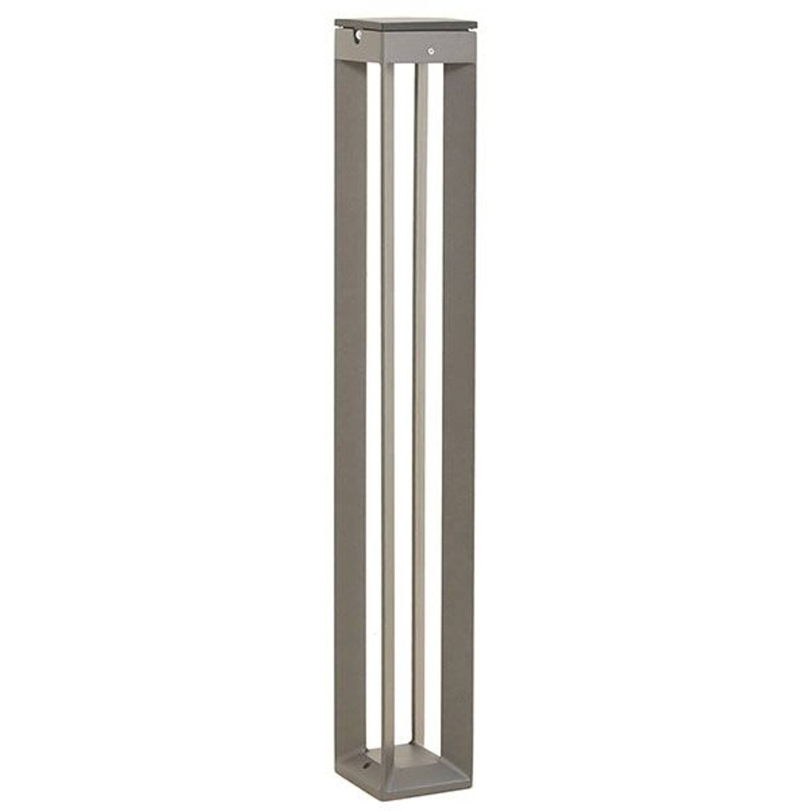 Les Jardins Solarleuchte Gartenlampe LED Sensorleuchte Borne Aluminium grau700 - 3561619001712