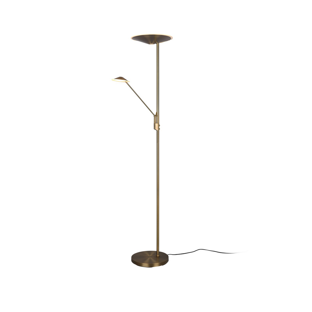 Trio Lighting Led Stehleuchte Brantford Leseleuchte Altmessing Stehlampe Lampe B-Ware