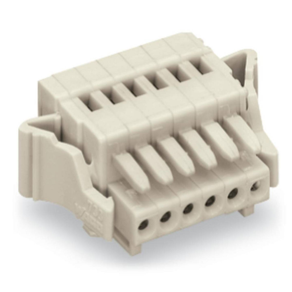 WAGO Buchsengehäuse-Kabel Steckverbinder Polzahl Gesamt 2 grau 100 St. - 4050821111924