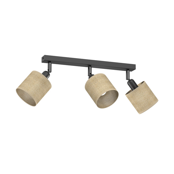 Deckenlampe Adeline 3 Flammig Jute Länge 34 Cm Deckenleuchte Lampe Leuchte Spot B-Ware - 5907565997538