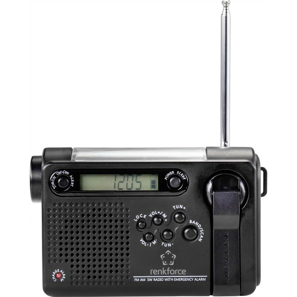 B-Ware Renkforce Rf Cr 200 Kofferradio Radio Wiederaufladbar Solarpanel Handkurbel835