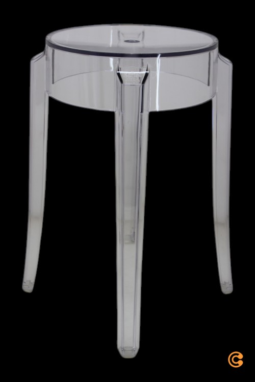 B-Ware Kartell Charles Hocker Stuhl Loungehocker Designhocker Sitz H 46 Cm Transpar113 - 8034105780354