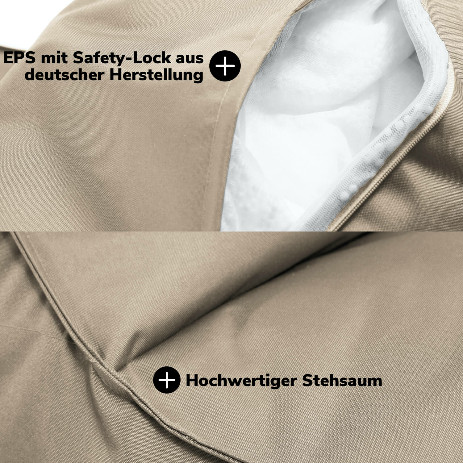 Mokebo Outdoor Sitzsack Der Sundowner Relaxsessel Liegesessel Beanbag Sack Beige