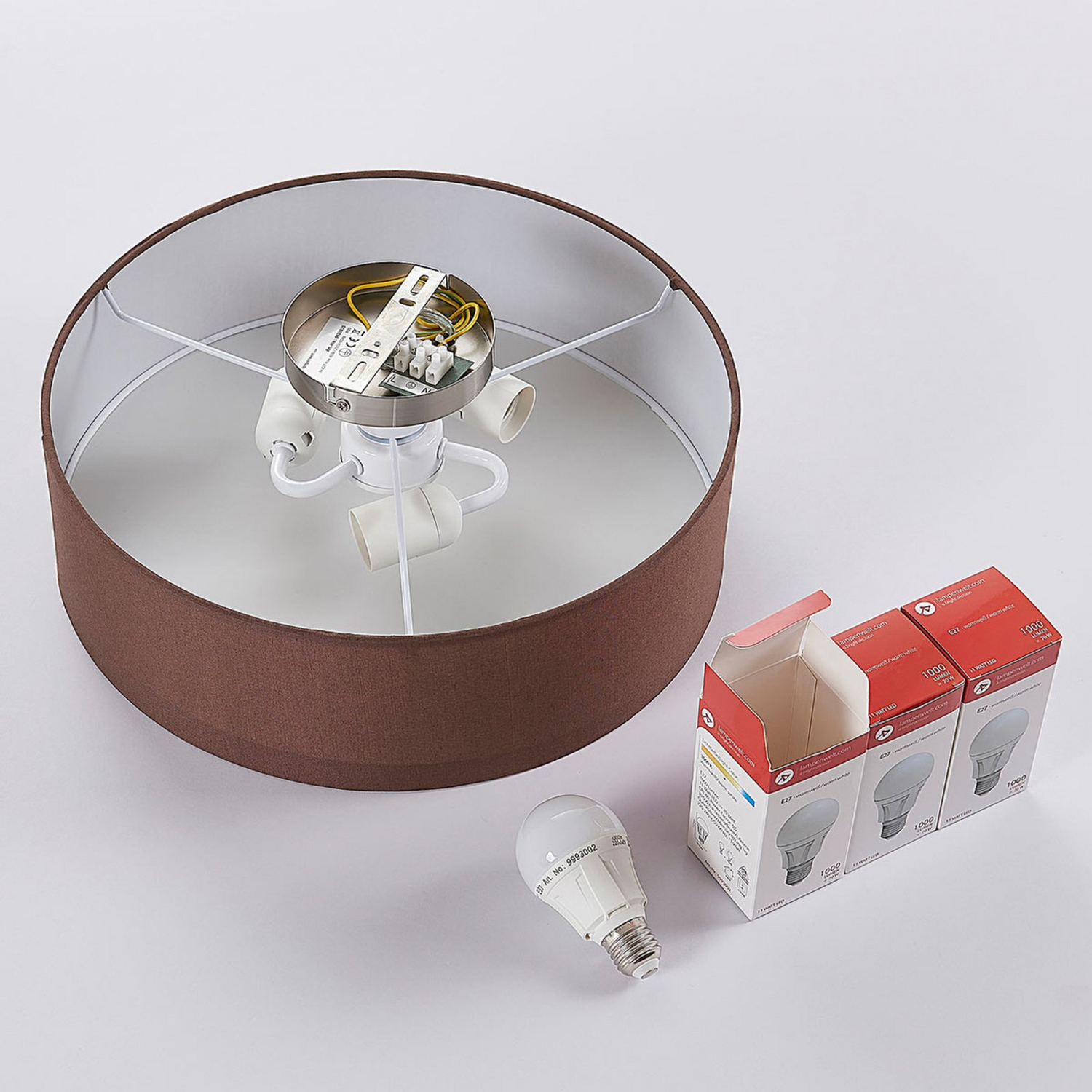 Suspension Lindby, lampe de salon Sebastian, ampoule E27