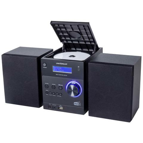 Système stéréo UNIVERSUM MS 300-21 : lecteur CD, haut-parleurs, radio audio