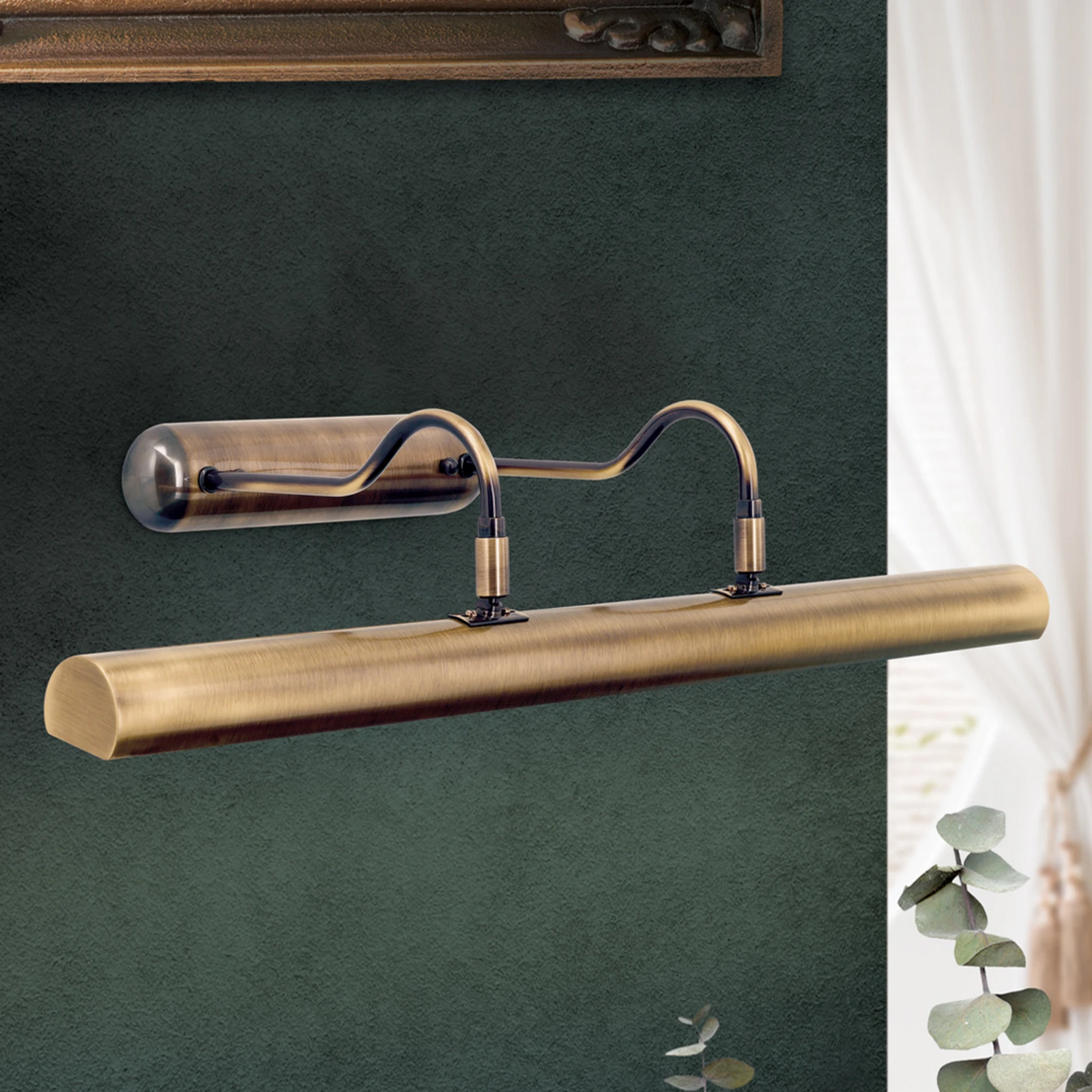 B-Ware Einstellbare Bilderlampe Lariga altmessing 70 cm Deckenlampe Lampe Leuchte Spot