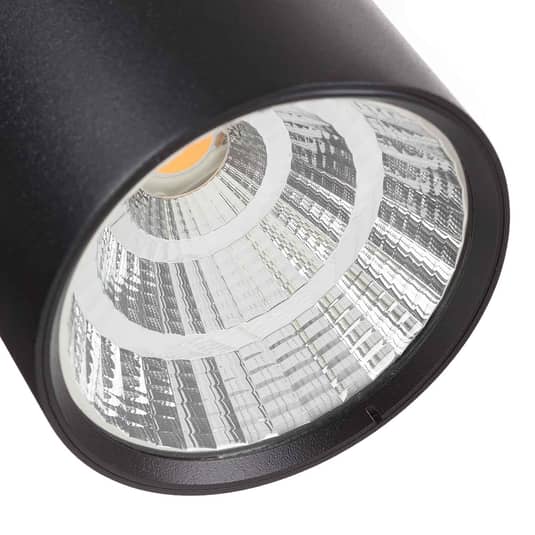 Lucande Takio LED-Downlight Wandlampe Wandleuchte 2700K Ø10cm schwarz - 4251096576955