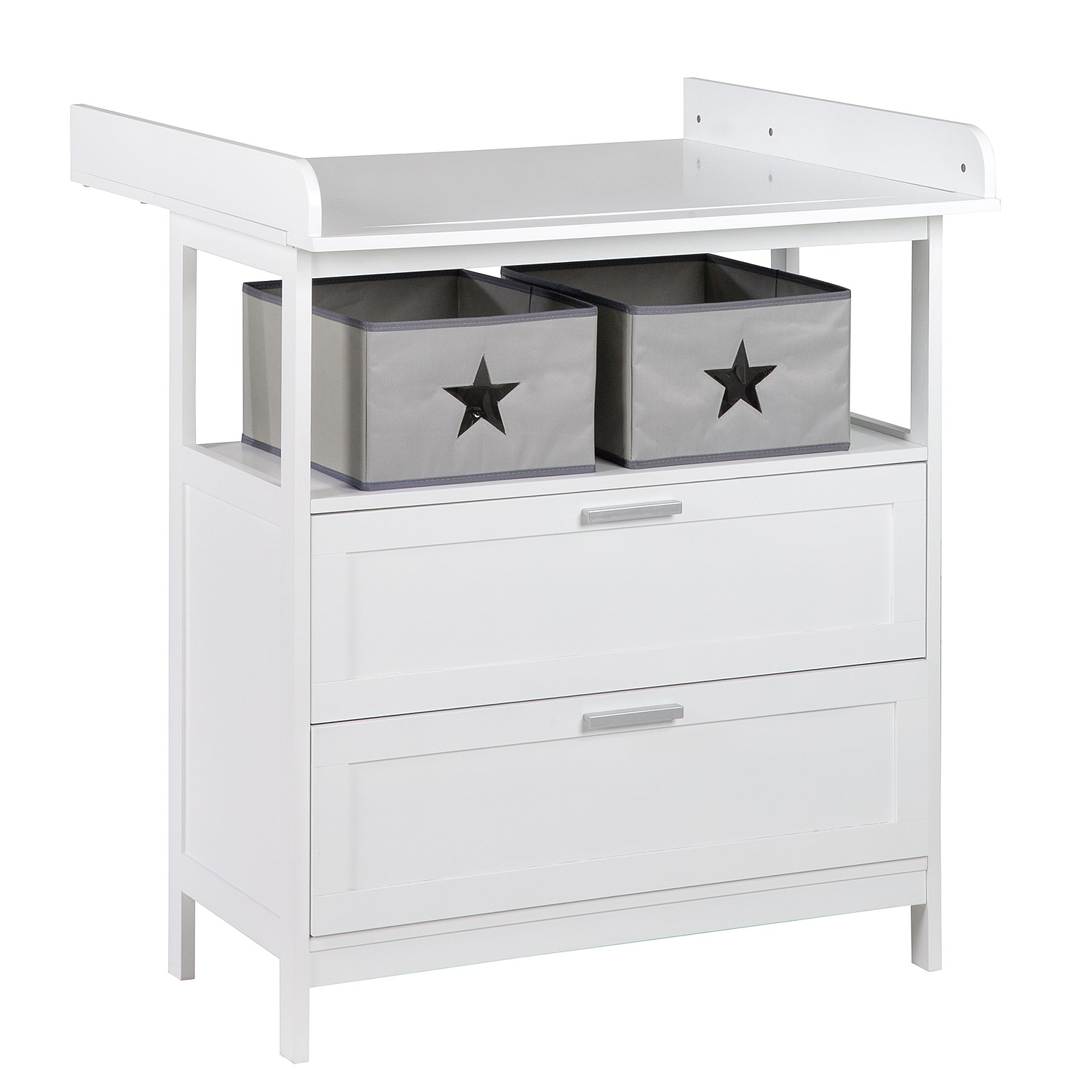 B-Ware Roba Wickeltisch Hamburg Mit Zubehör 2 Schubladen 2 Boxen Wandmontage 92 Cm763
