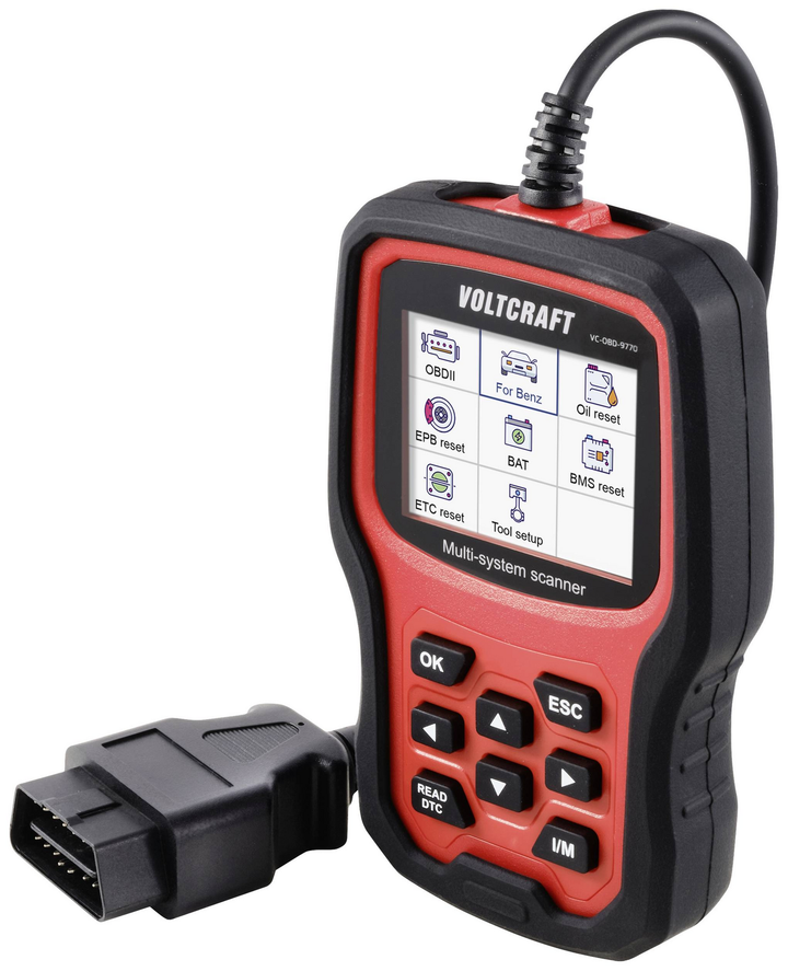 VOLTCRAFT VC-OBD-9770 OBD II Diagnosetool VC-14616095 KFZ-Messgerät Messgerät