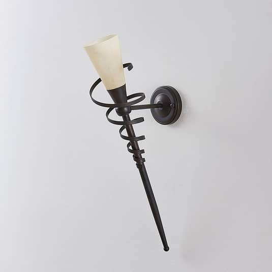 Lampe murale LED Lindby couleur rouille, applique murale Tjark, éclairage pour tableau E14 
