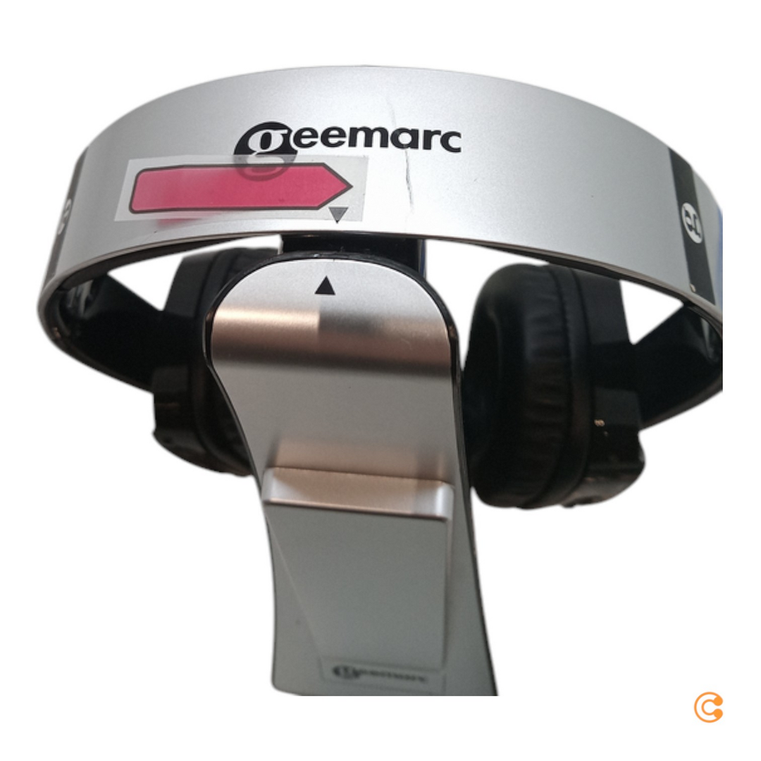 Geemarc CL7400 OPTI Funk TV In Ear Kopfhörer Over Ear Leichtbügel Headset Silber