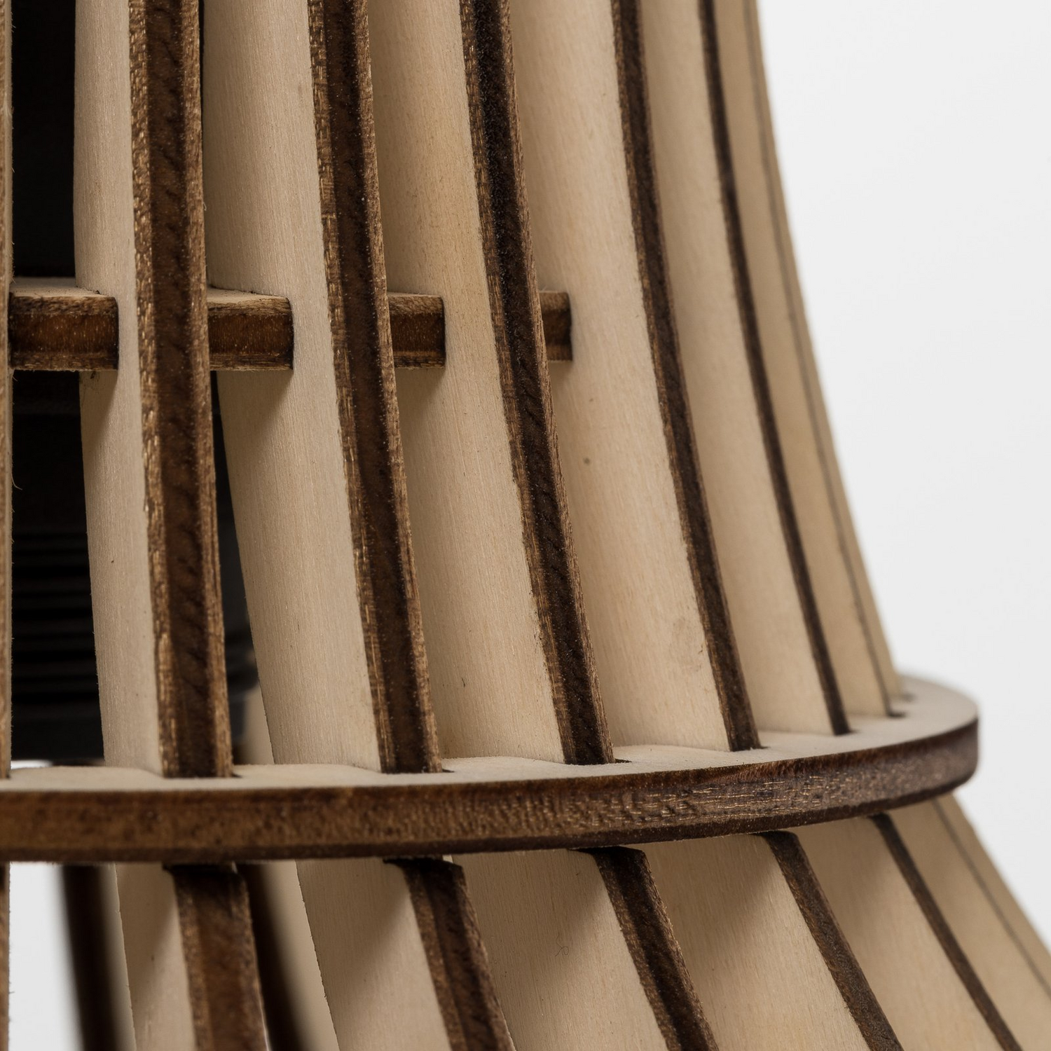 B-Ware Euluna Hängeleuchte Pendelleuchte Barrel Leuchte Lampe Deckenlampe Led Holz