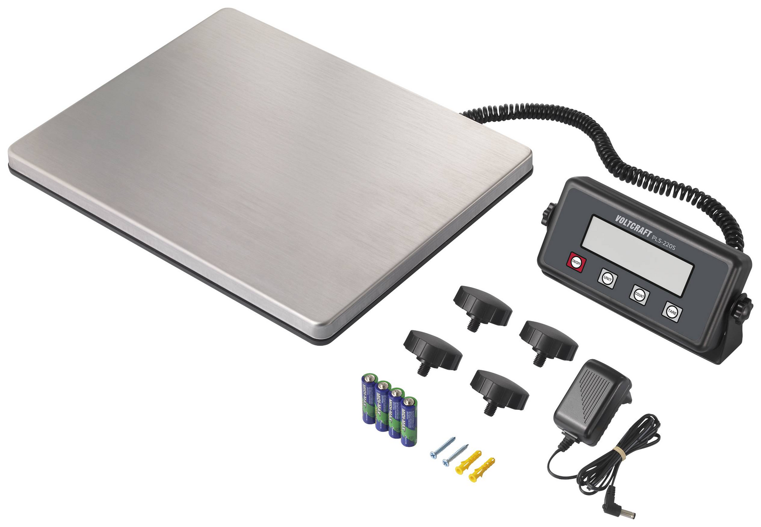 B-Ware Voltcraft Pls 220 S Plattformwaage Wägebereich Waage Max. 200 Kg Ablesbarkeit 50g