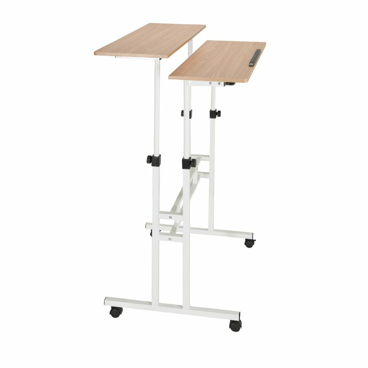 Hjh Office Steh Arbeitstisch Schreibtisch Workstation I 80 X 60 Cm Eiche Weiß161 B-Ware