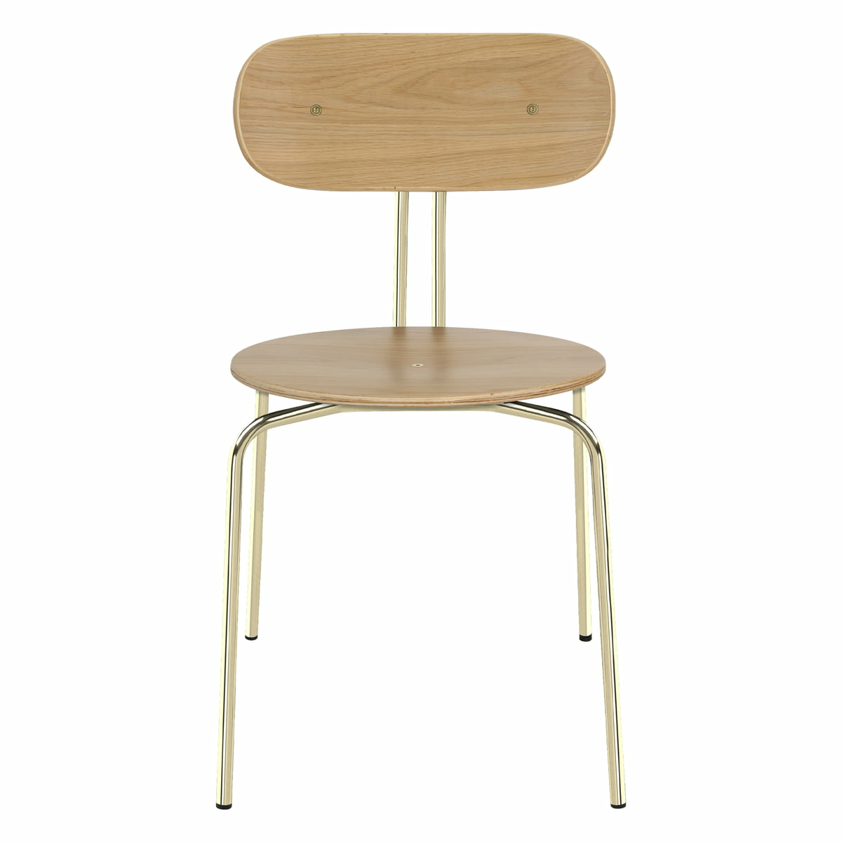 B-Ware Umage Curious Stuhl Esszimmerstuhl Küchenstuhl Bürostuhl Eiche Messing