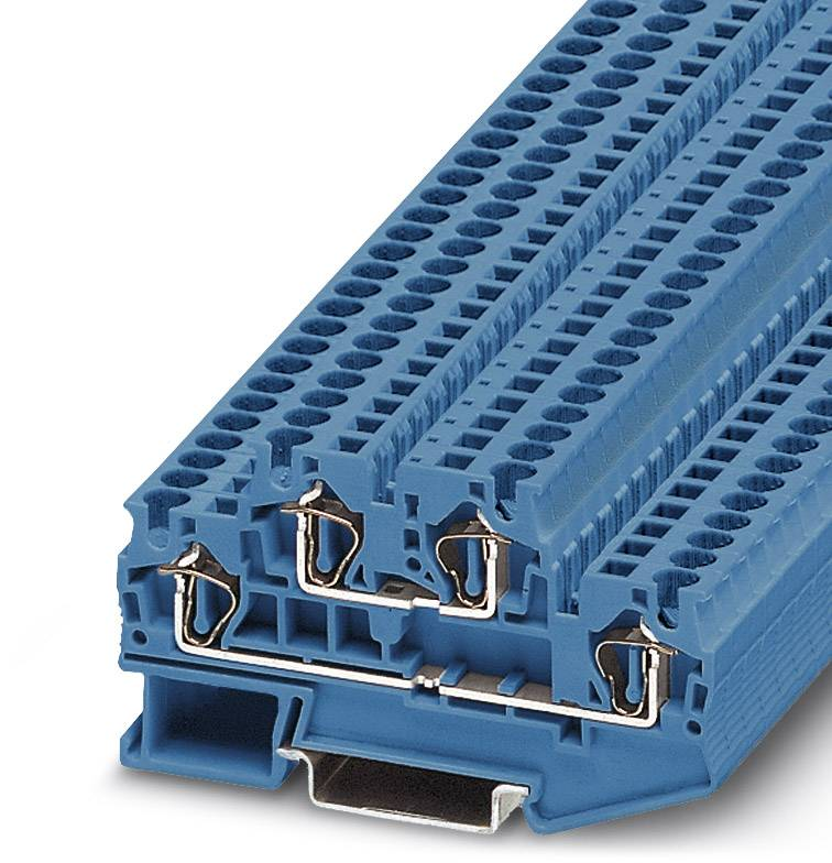 Phoenix Contact Durchgangsreihenklemme Reihenklemme 6.2 mm Zugfeder Blau 50 St.