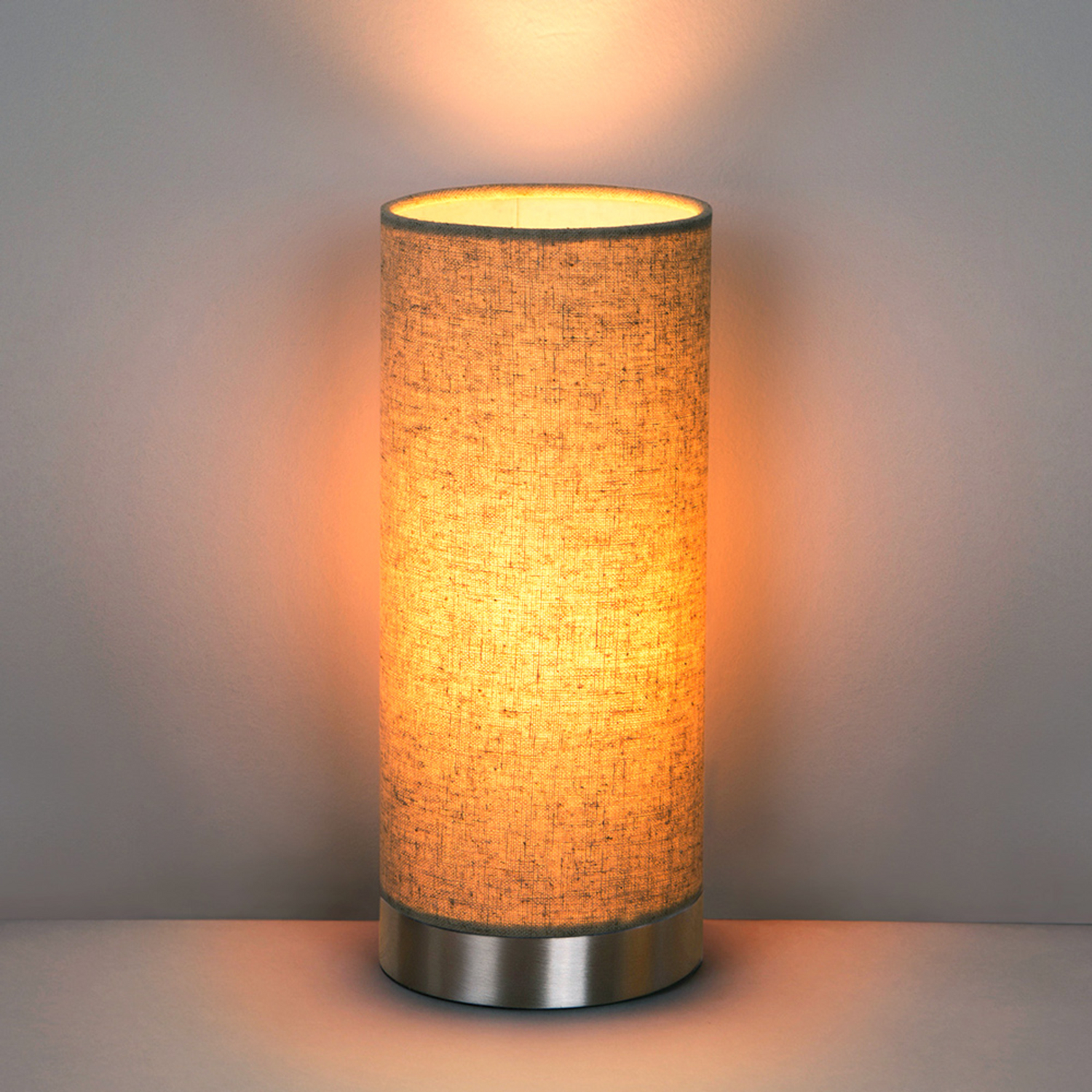 Lindby Cremefarbene Stoff Tischleuchte Ronja Schreibtischlampe Bürotischleuchte B-Ware