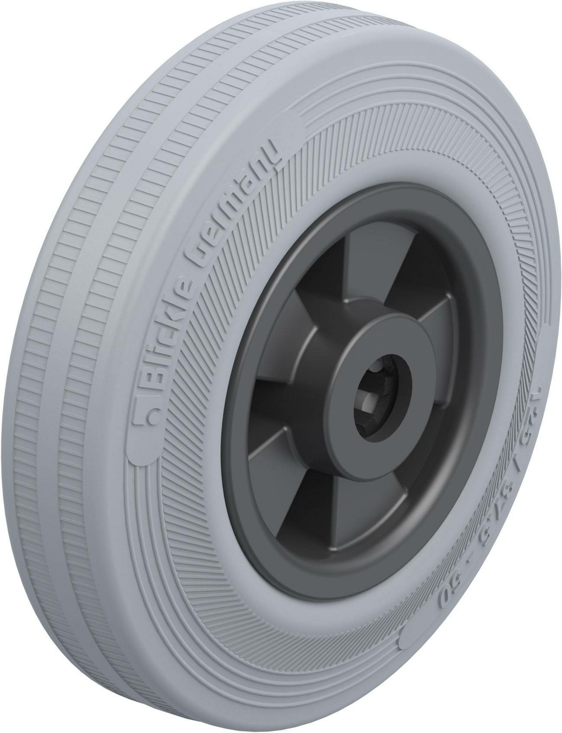 B-Ware Blickle Vpp 125/12 R Sg Schwerlast Rad ø 125 Tragfähigkeit Max. 100kg Gummi Grau