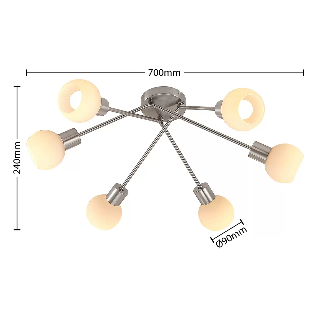 Lindby Lioma Deckenleuchte Deckenlampe Lampe Leuchte Licht Schreibtischlampe E14