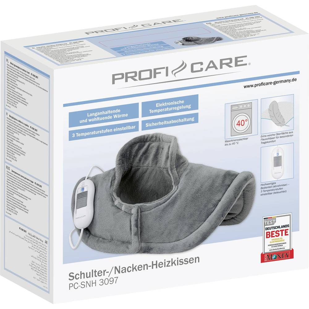 B-Ware Profi Care Pc Snh 3097 Wärmekissen 100 W Grau Kissen Heiz Decke Nackenkissen