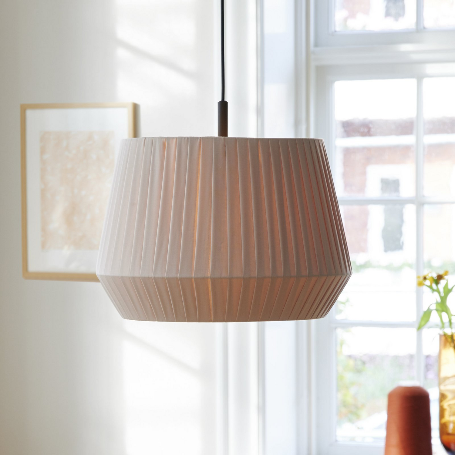 Suspension Nordlux Dicte nouée à la main ø 40 cm, ambre, Leuc673, produit d'occasion. 