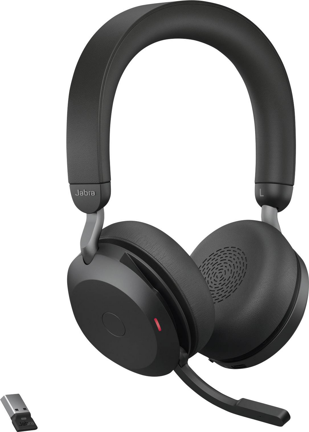 Jabra Evolve2 75 Telefon On Ear Headset Bluetooth kabelgebunden Stereo Schwarz