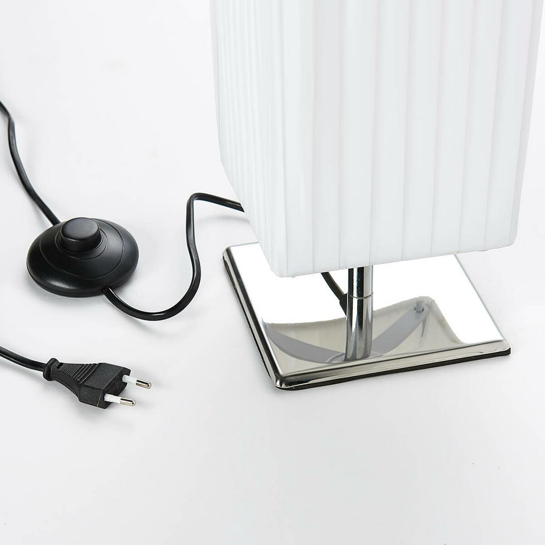 Lindby Weiße Stoff-Stehlampe Janno Wohnzimmerleuchte Standleuchte Dekolampe E27