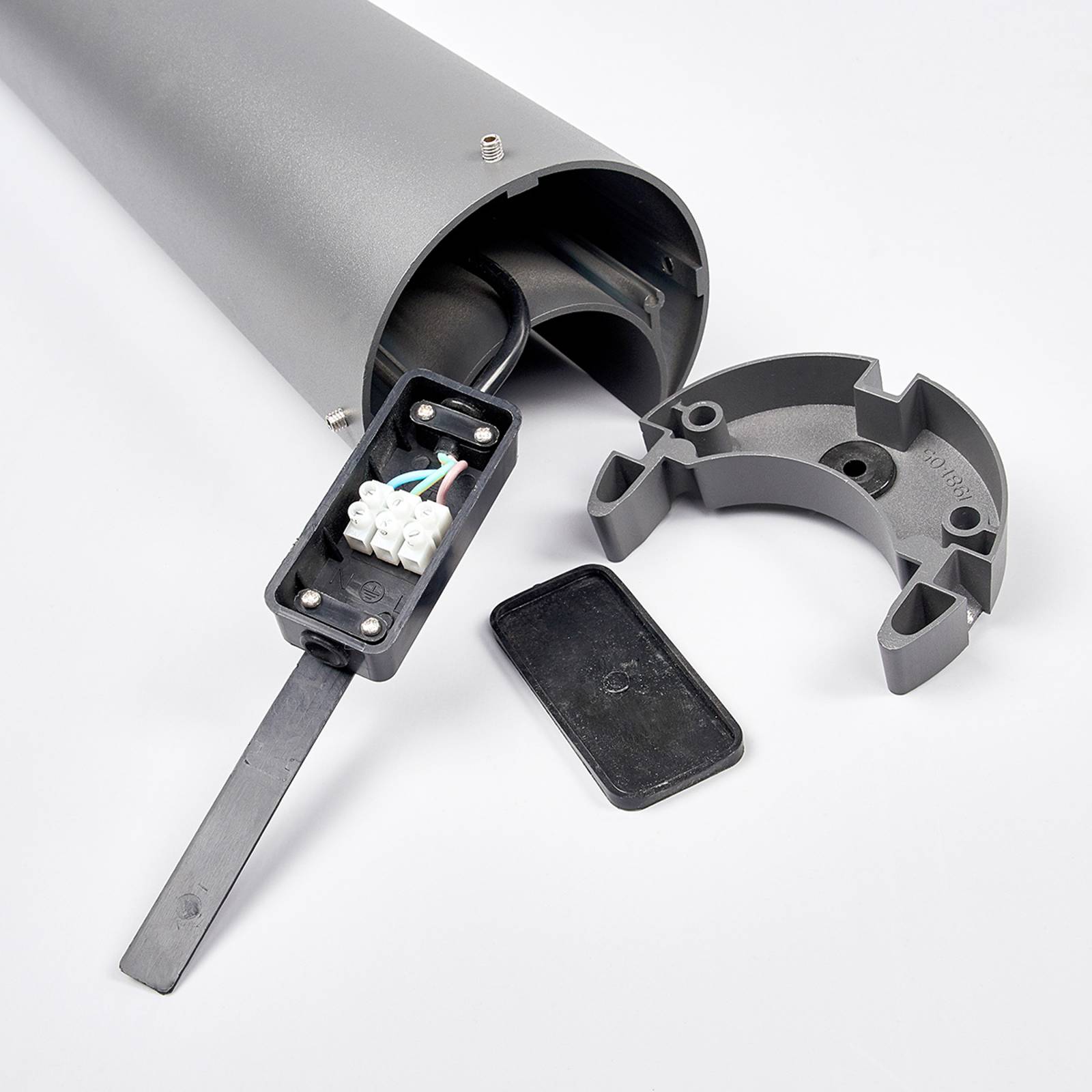 Lucande Wegeleuchte Gartenlampe LED Außenleuchte Jaron grafitgrau IP54 65 cm - 4251096507256