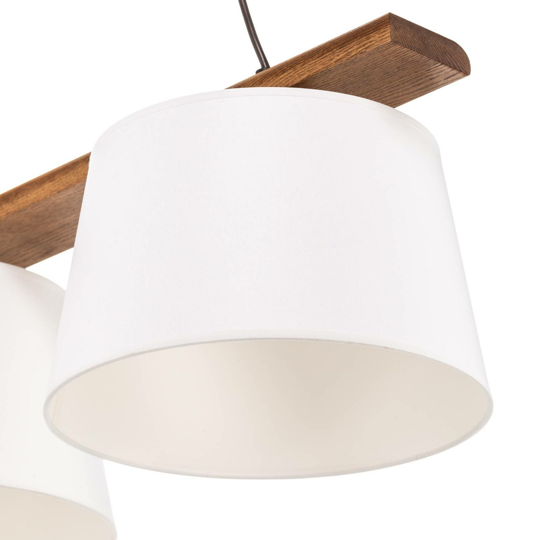 Euluna Hängeleuchte Sweden Hängeleuchte Lampe Dreiflammig E27 Nussbaum Eiche B-Ware