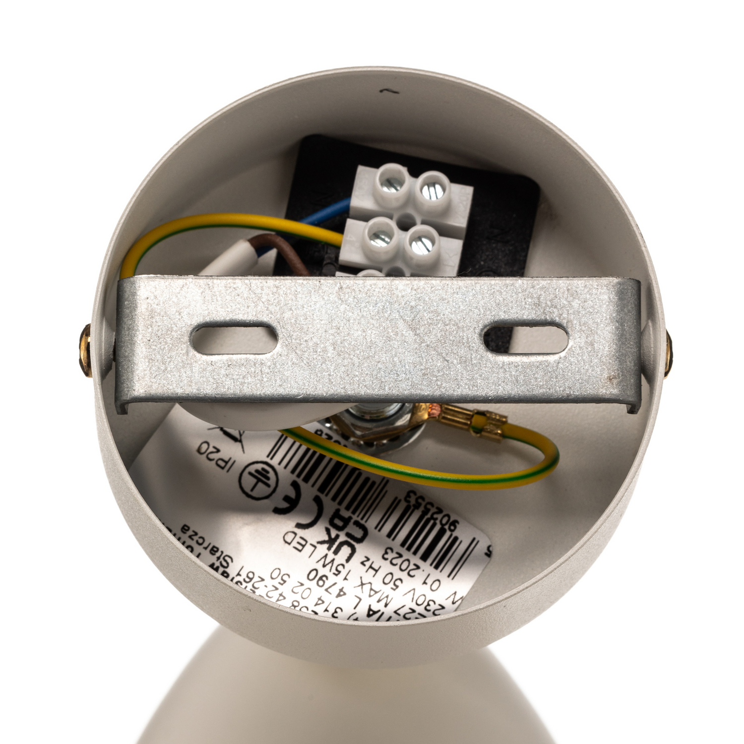 B-Ware Wandleuchte Cyntia Schwenkbar Weiß Messing Wandlampe Lampe Leuchte Spot Licht