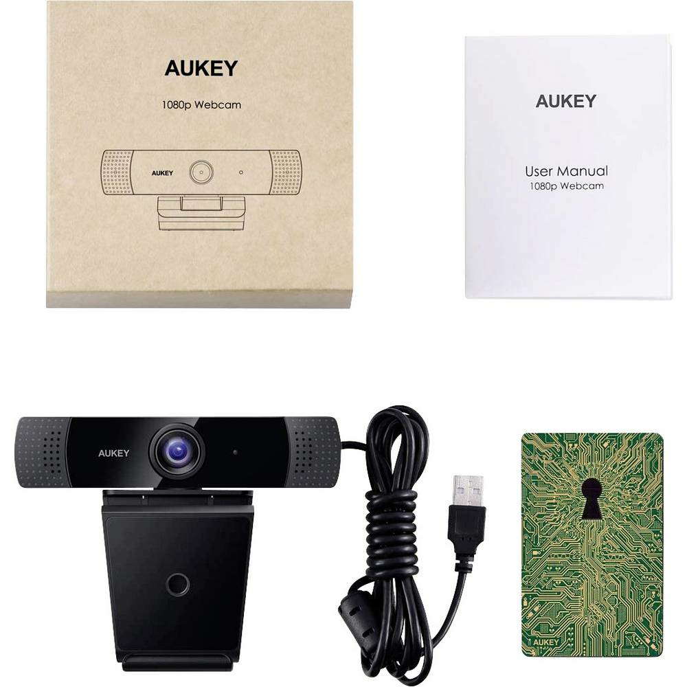 B-Ware Lm1 Full Hd Webcam 1920 X 1080 Pixel Klemm Halterung Standfuß Kamera Mikrofon841