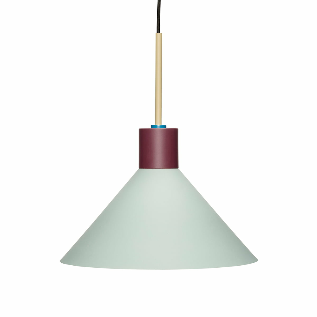 Hübsch Interior Metall Pendelleuchte Deckenlampe Deko-Hängeleuchte minze burgund