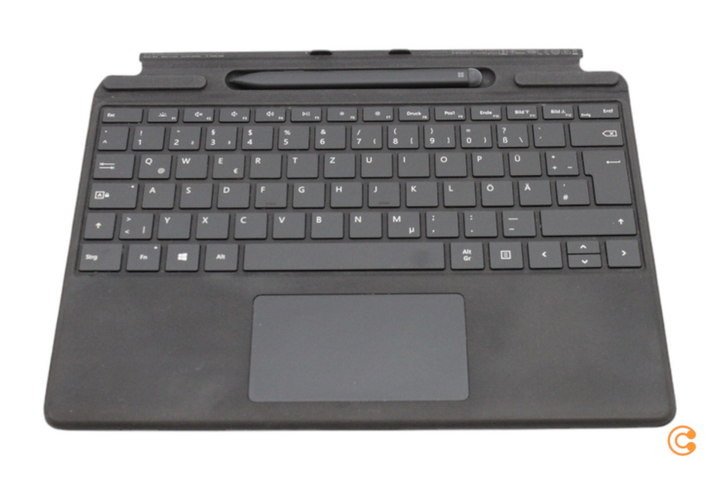 Microsoft Surface Pro Signature Keyboard Tastatur QUERTZ mit Fingerabdruckleser