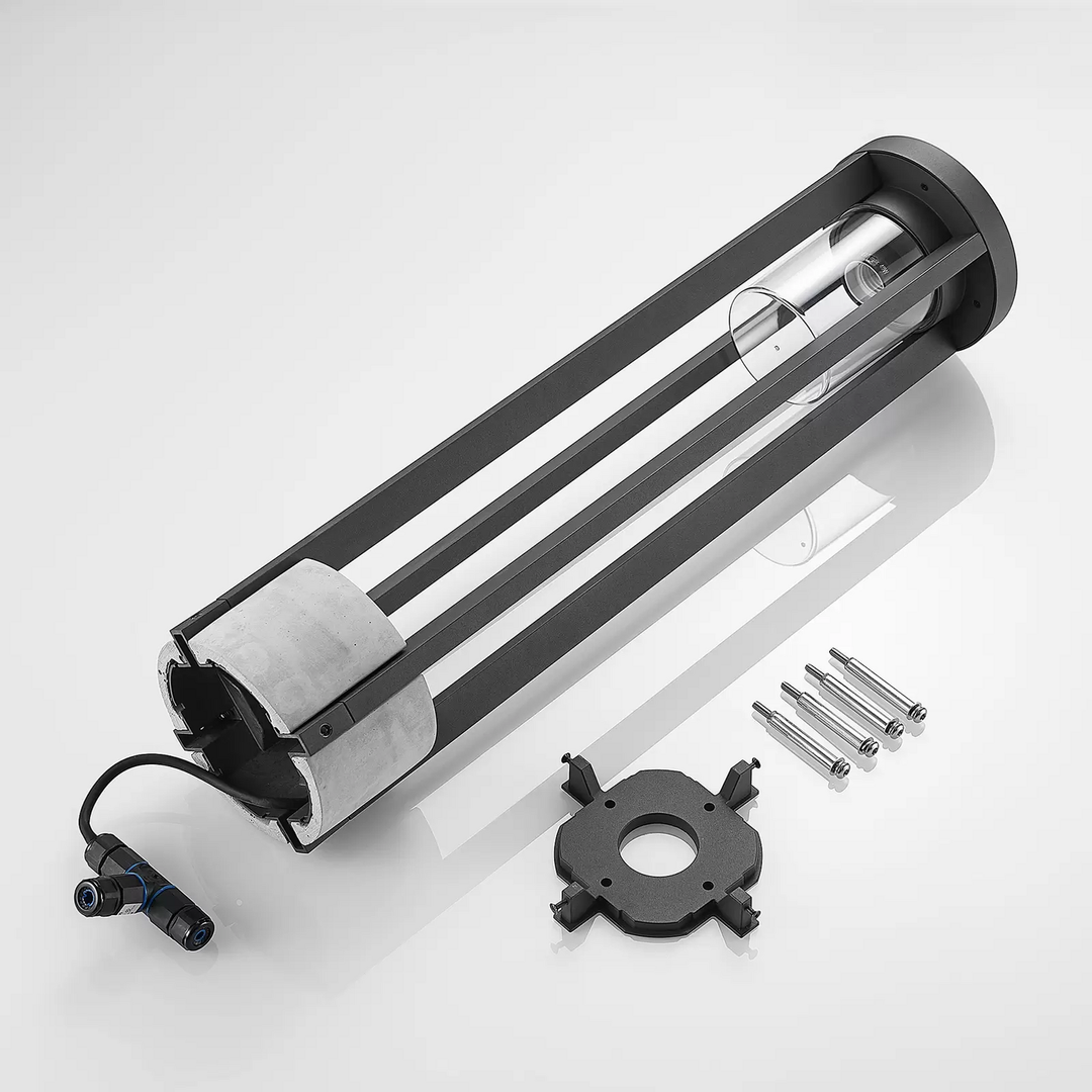 Lucande Overa Wegeleuchte Wegelampe Lampe Außenlampe Sockelleuchte Leuchte E27   B-Ware