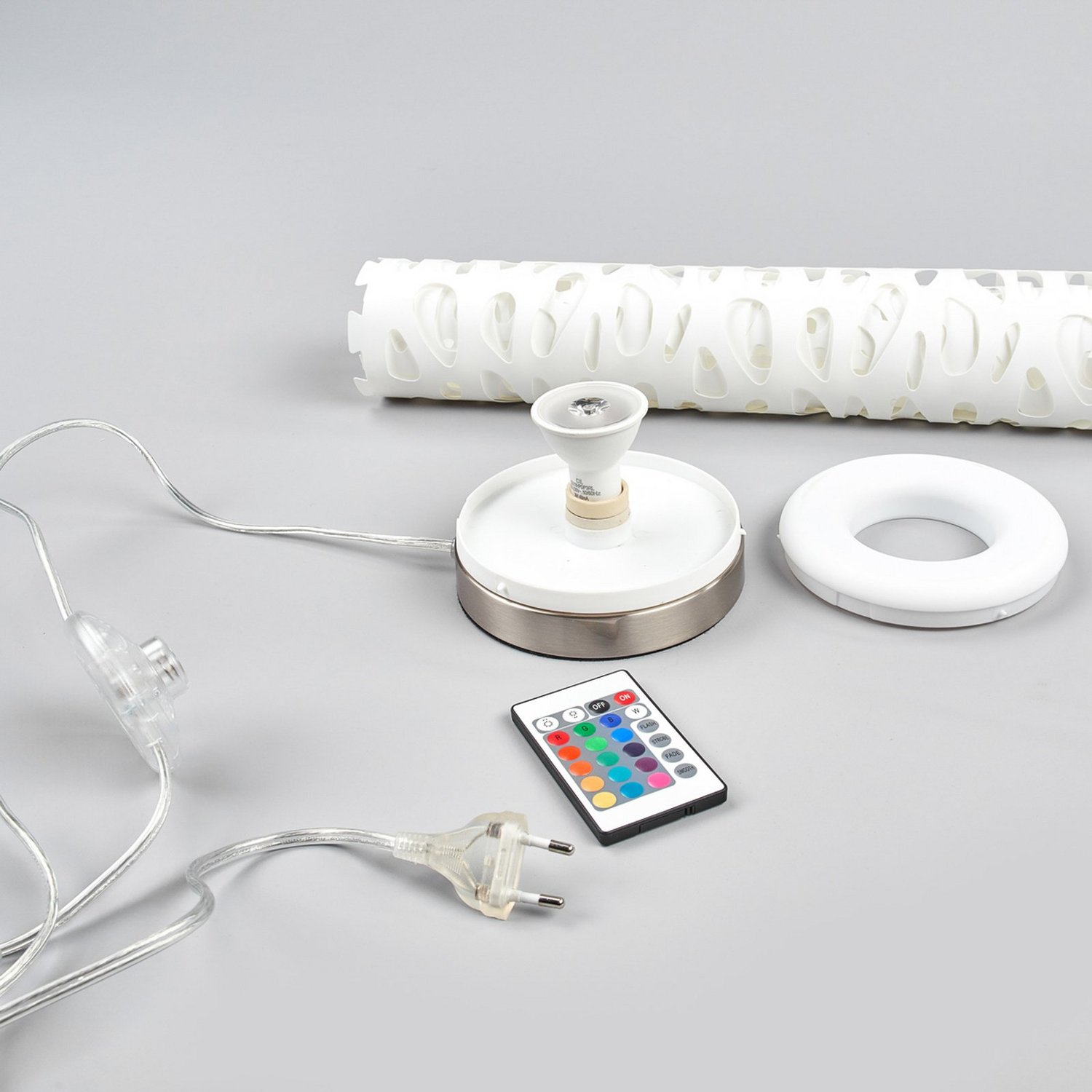 B-Ware Elc Craig Stehleuchte Stehlampe Standleuchte Lampe Mit Fernbedienung Rgb Weiß