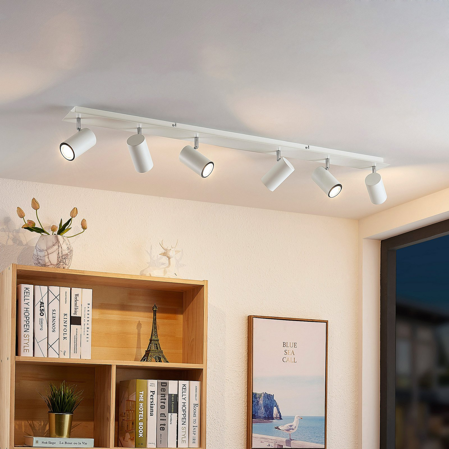B-Ware Lindby Deckenstrahler Deckenspot Strahler Joffrey Weiß 6 Flammig Gu10 Led Lampe