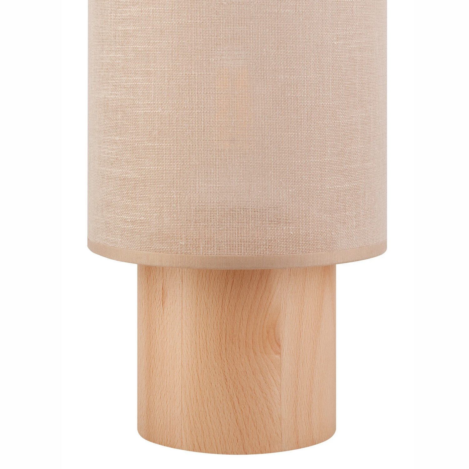 Envostar Asolita Tischleuchte Tischlampe Tischlicht Leuchte Holzfuß Schirm Beige B-Ware - 4251911780871