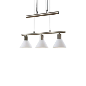 Suspension Lindby Delira, 3 lumières, douille E14, verre, produit de seconde main 