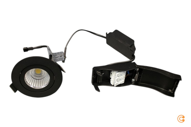 Deko Light Dled Deckeneinbauleuchte Dione, Ip44, 4.000 K, Schwarz, Dimmbar B-Ware - 4042943176943