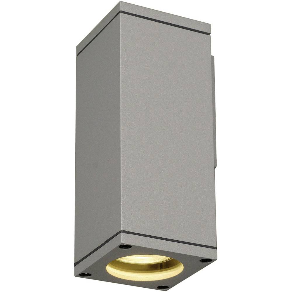 SLV Theo Wall 229524 Außenwandleuchte LED GU10 35 W Silber-Grau Wandlampe Lampe